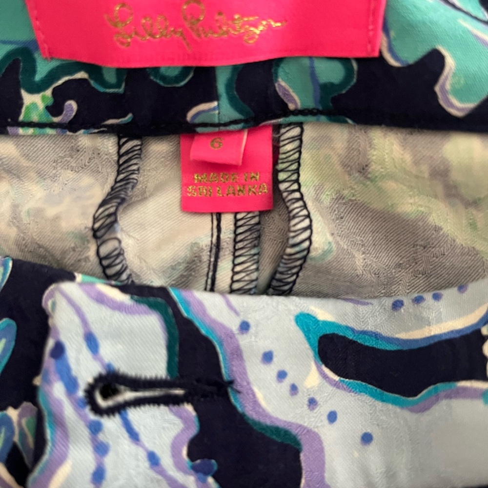 Lilly Pulitzer multicolored pants size 6 - Picture 3 of 3